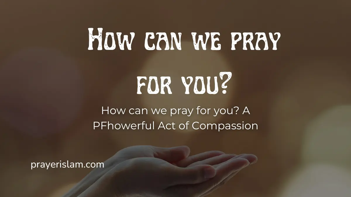 How can we pray for you