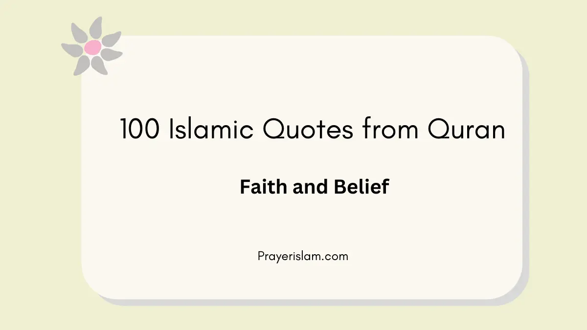 100 Islamic Quotes from Quran